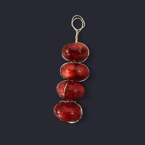 Red Jasper Wire Wrapped Pendant